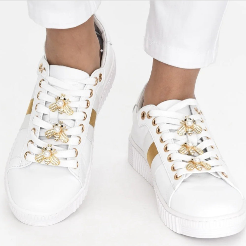 
                  
                    Hinako Bee Sneaker White/gold
                  
                