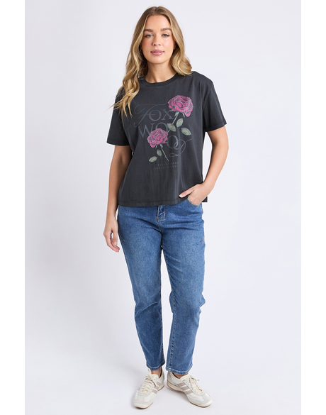 
                  
                    ENGLISH ROSE TEE-BLACK
                  
                