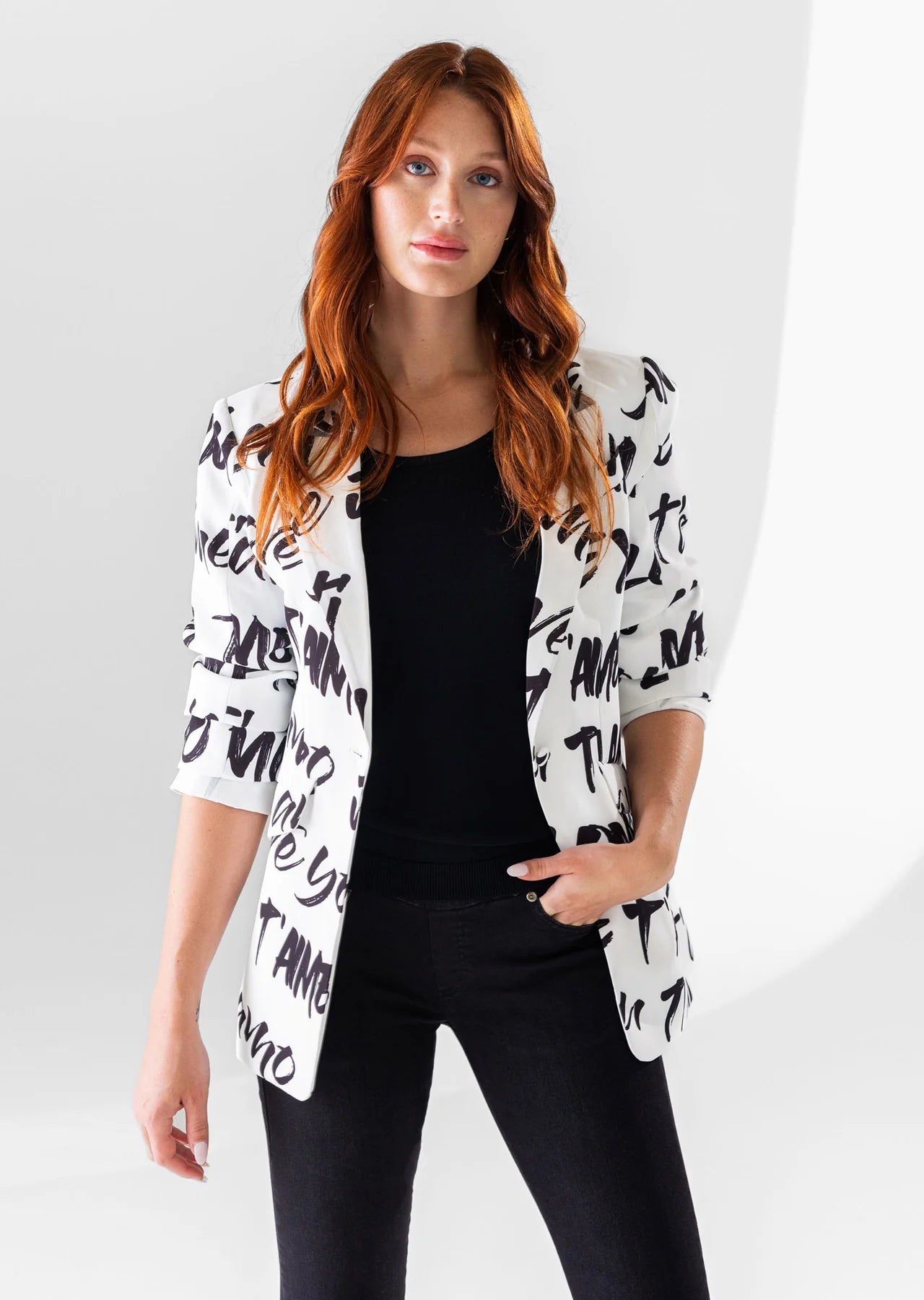 
                  
                    Eleanor Fabric 28'' Printed Jacket
                  
                