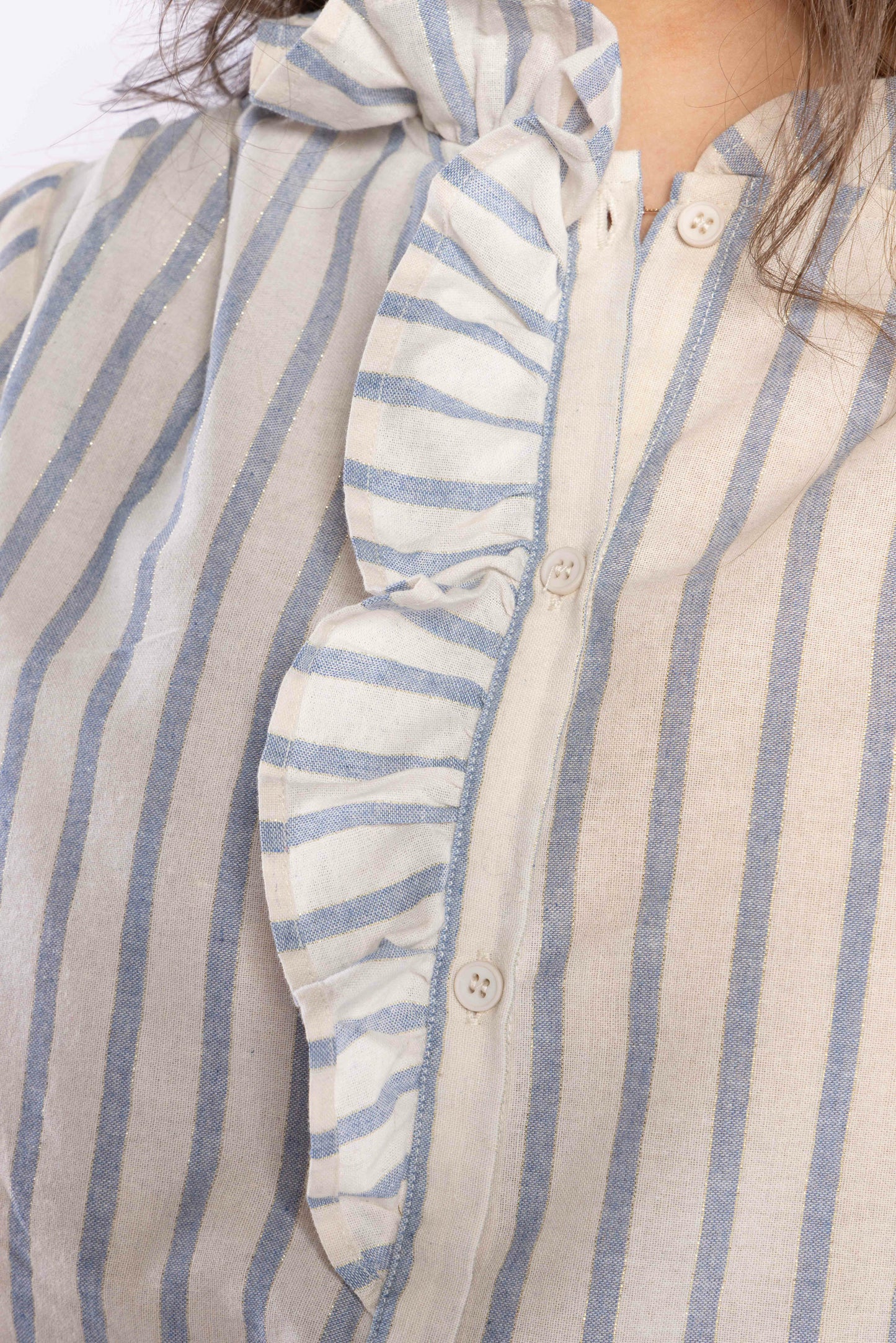
                  
                    CEST LA VIVE BLOUSE-metallic stripe
                  
                