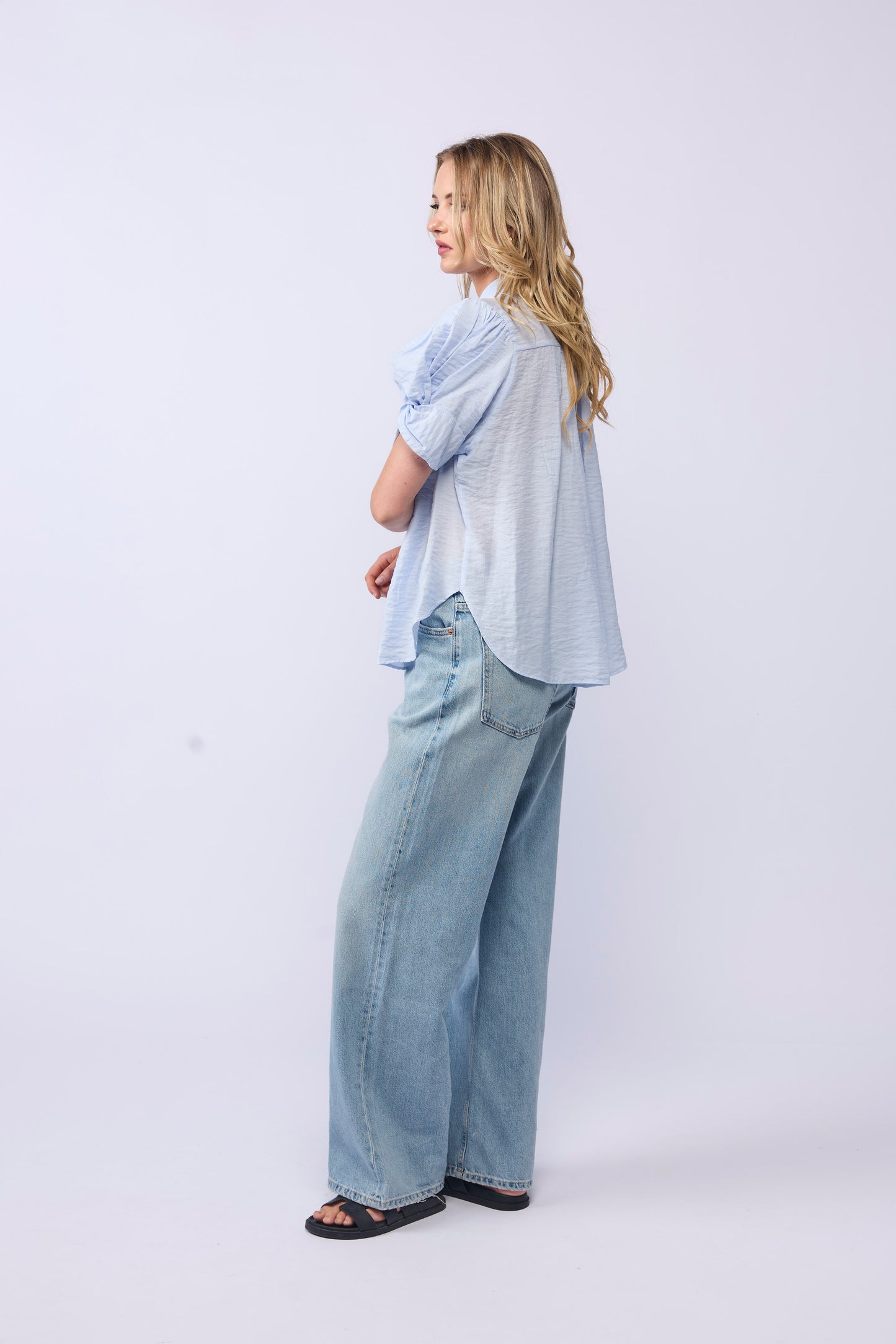 
                  
                    SEVILLE BLOUSE -SOFT BLUE
                  
                
