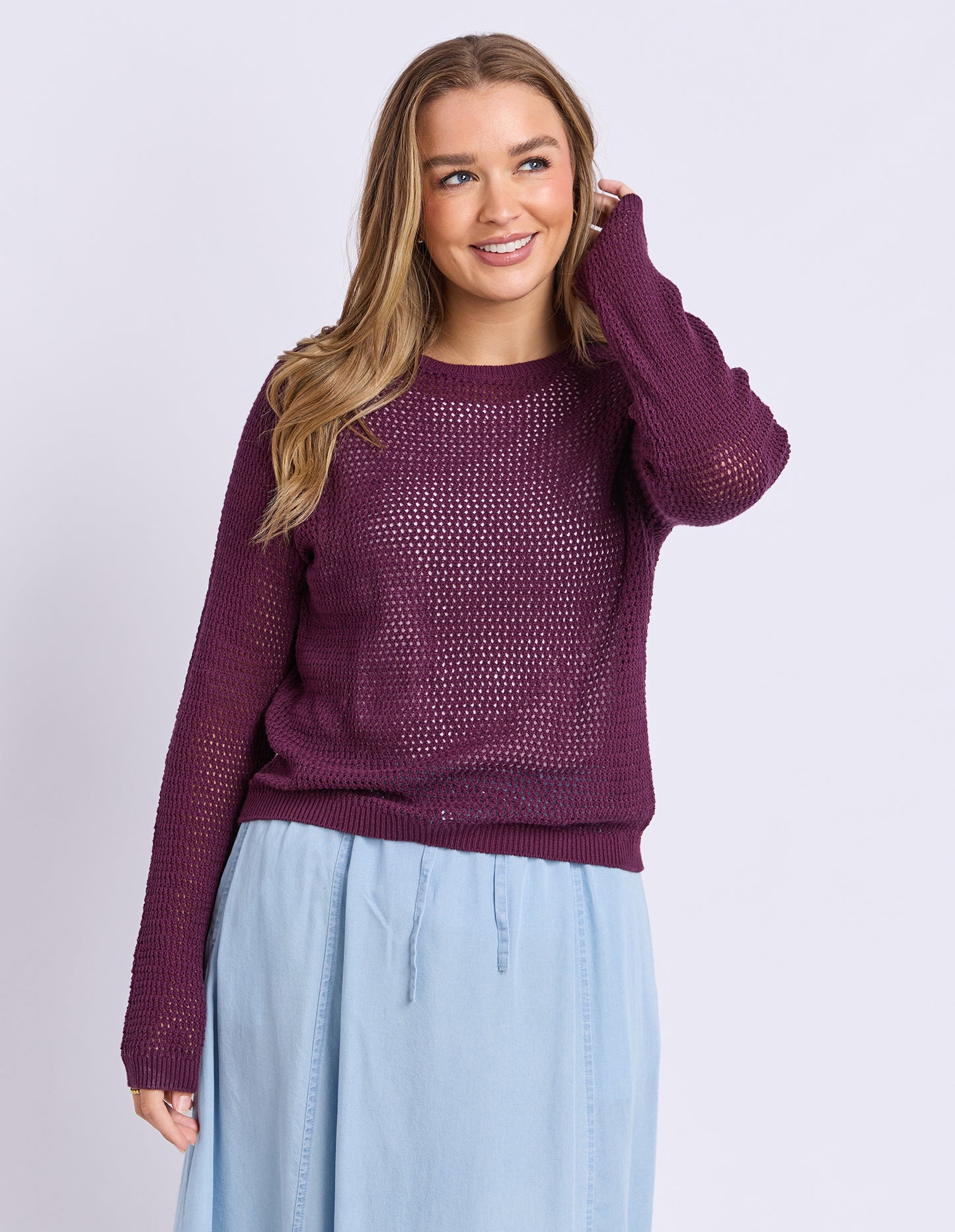 
                  
                    FOXWOOD REMY KNIT-PLUM
                  
                
