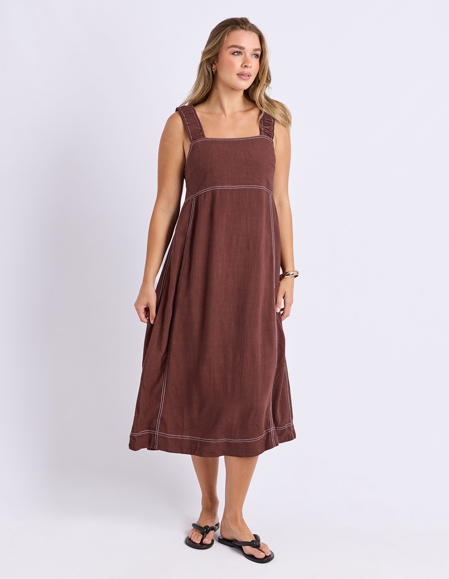 
                  
                    FOXWOOD SAGE DRESS-CHOCOLATE
                  
                