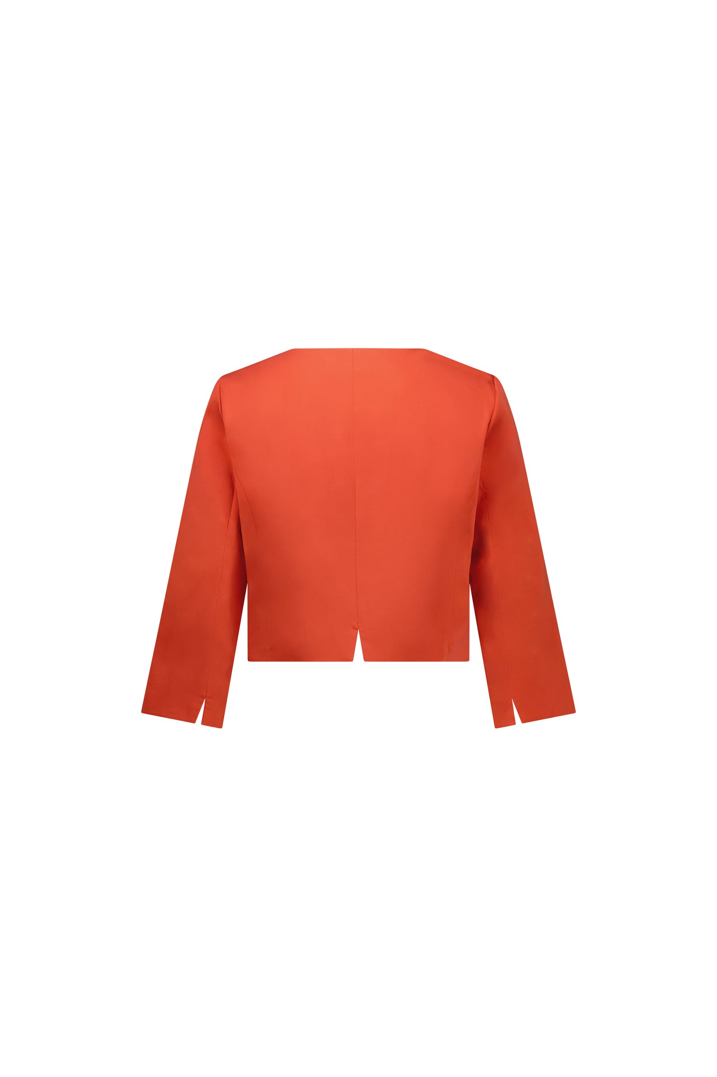 
                  
                    2087 3/4 Sleeve Single Button Cropped Jacket :Punch
                  
                