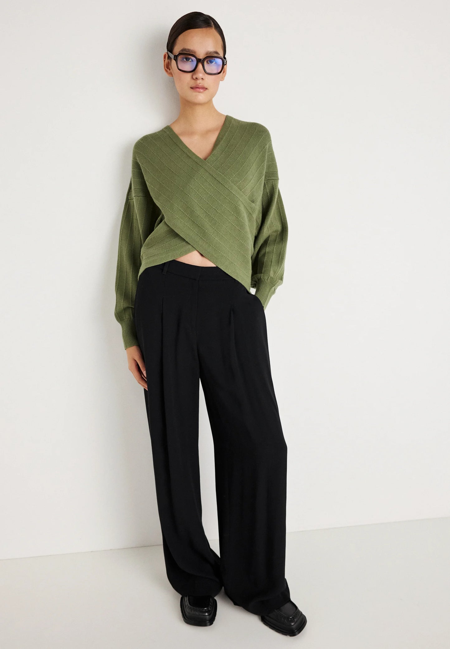 
                  
                    MSCH Zinelle Rachelle Wrap Pullover-OLIVEINE
                  
                