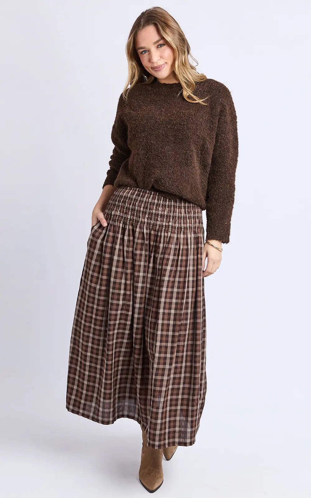 
                  
                    COCO CHECK SKIRT
                  
                