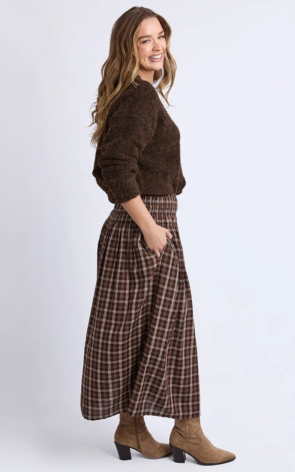 
                  
                    COCO CHECK SKIRT
                  
                