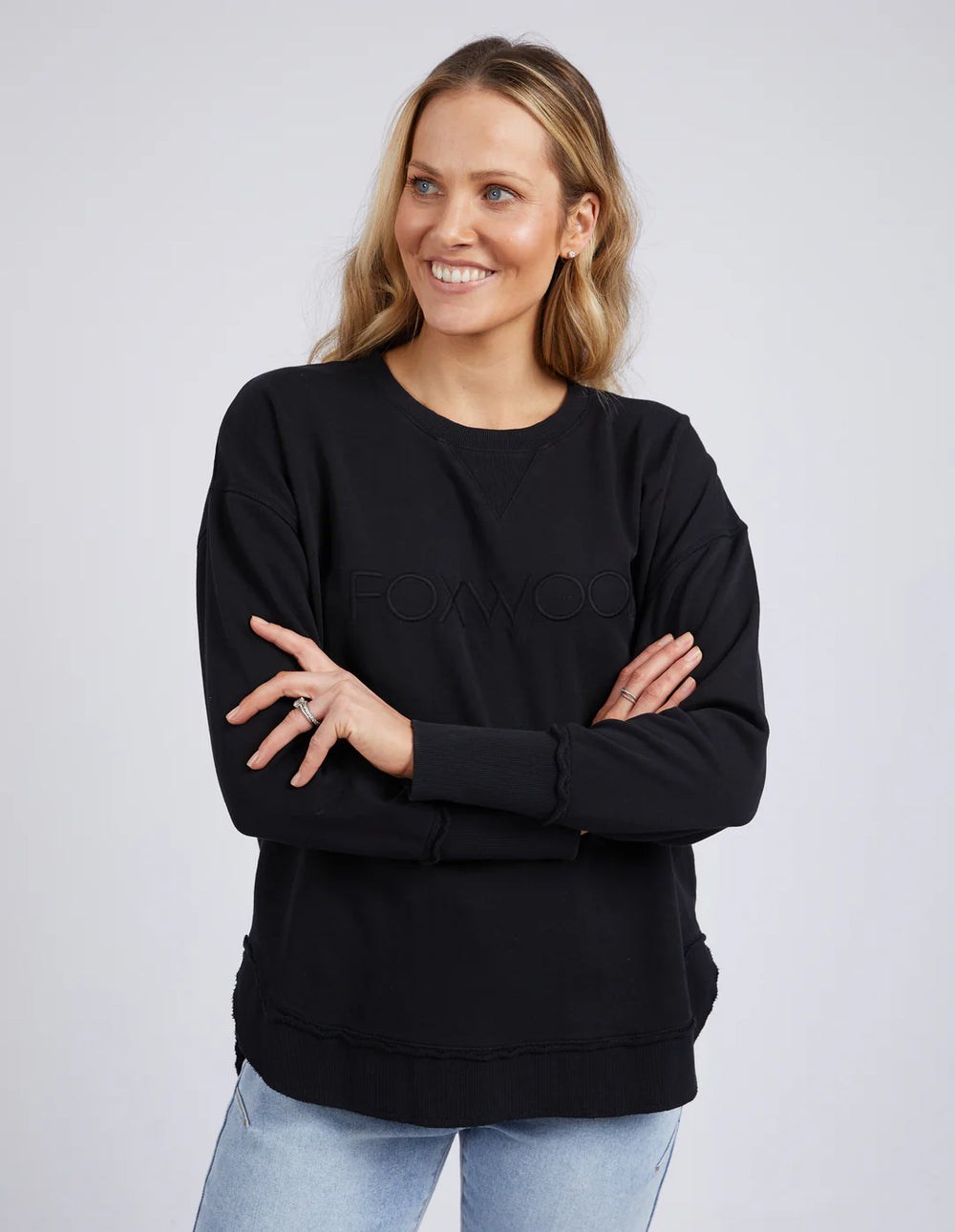 Foxwood Simplified Sweatshirt - Black on Black