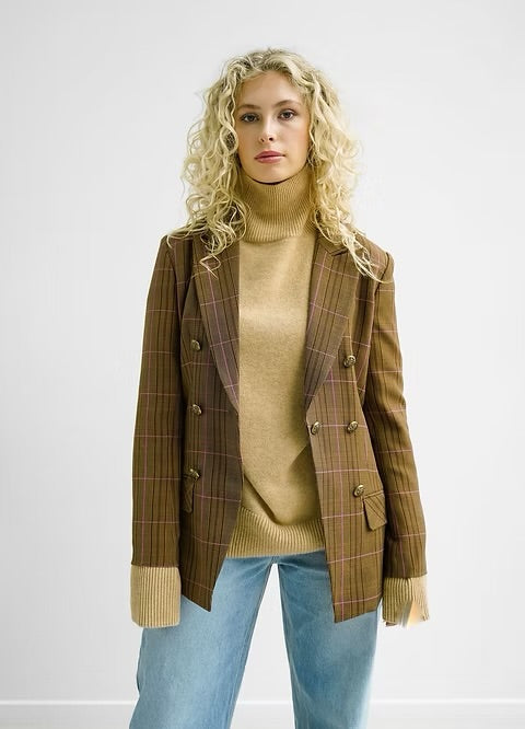 
                  
                    CHARLOTTE BLAZER CHOCOLATE PLAID
                  
                