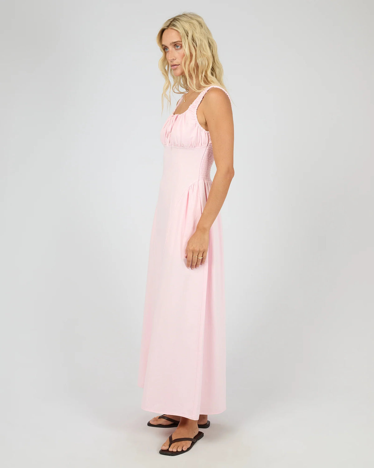 
                  
                    ALL ABOUT EVE POPPY DENIM DRESS-PINK
                  
                