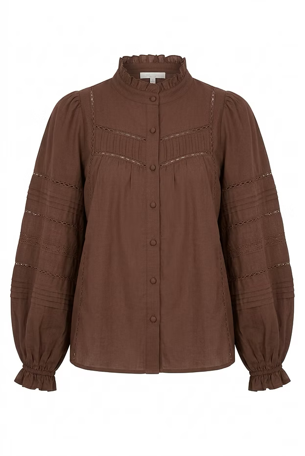 
                  
                    HADLEY BLOUSE-CHOCOLATE
                  
                