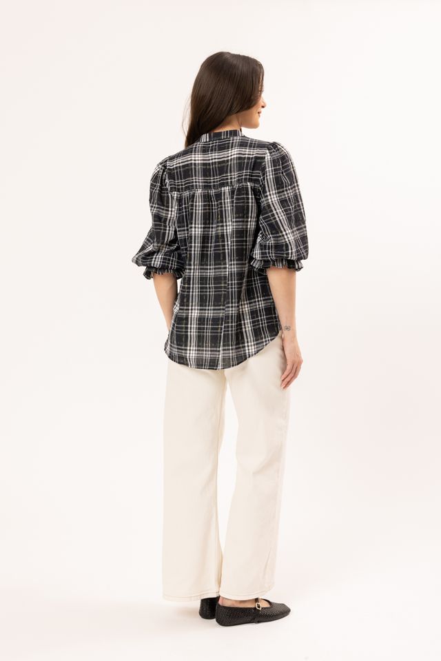
                  
                    Seeking Lola CELIA BLOUSE-BLUE CHECK
                  
                