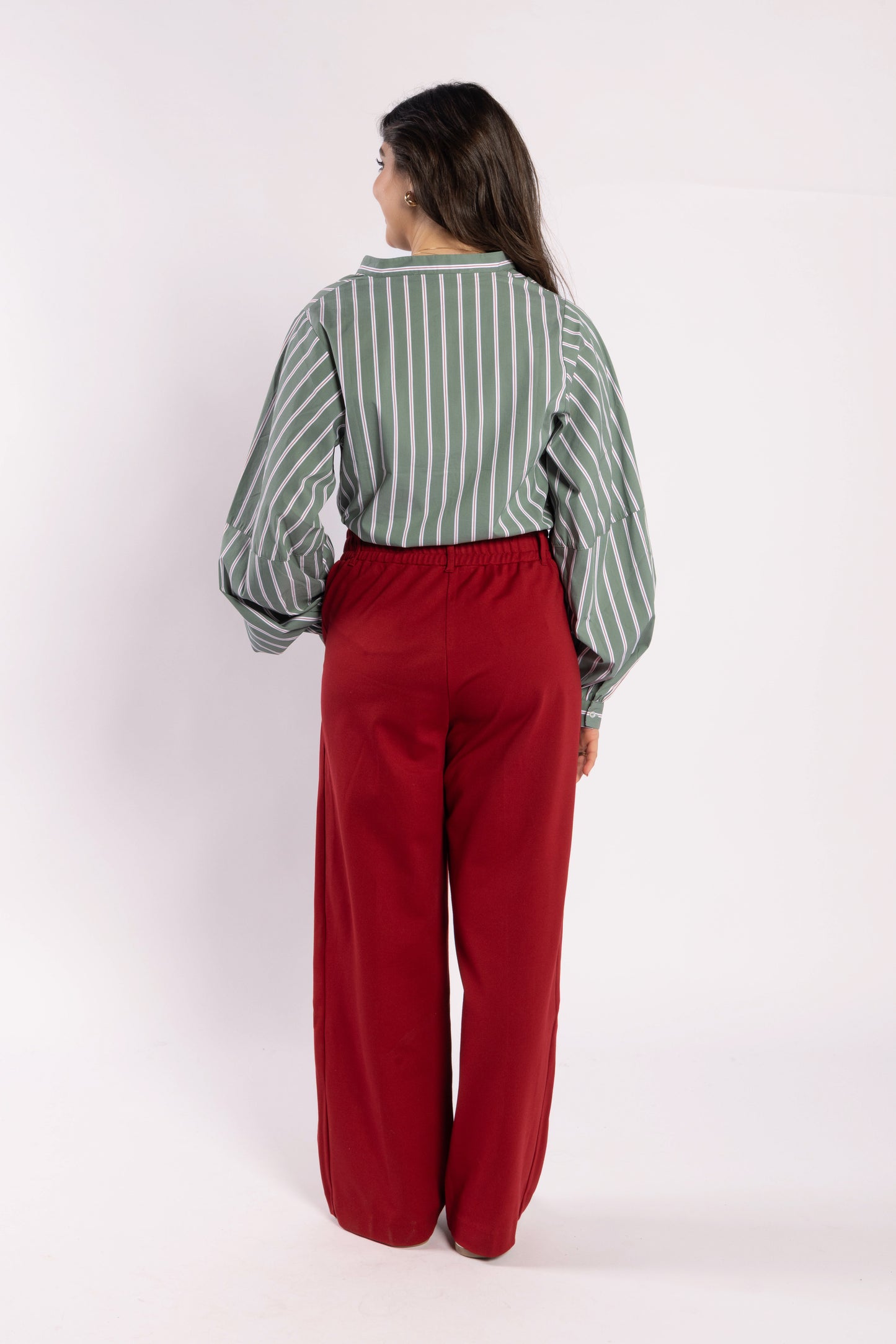 
                  
                    FRAY SHIRT-green stripe
                  
                
