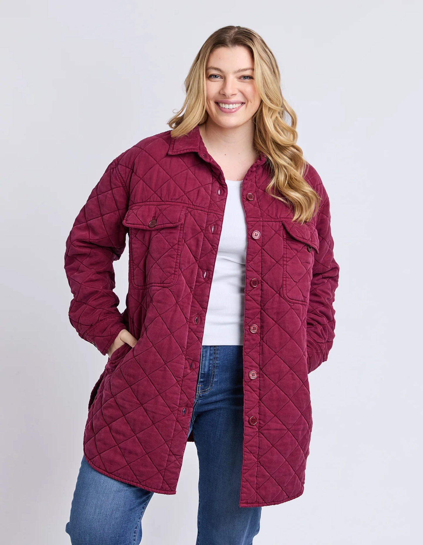 
                  
                    KATIE QUILTED SHACKET-PLUM
                  
                