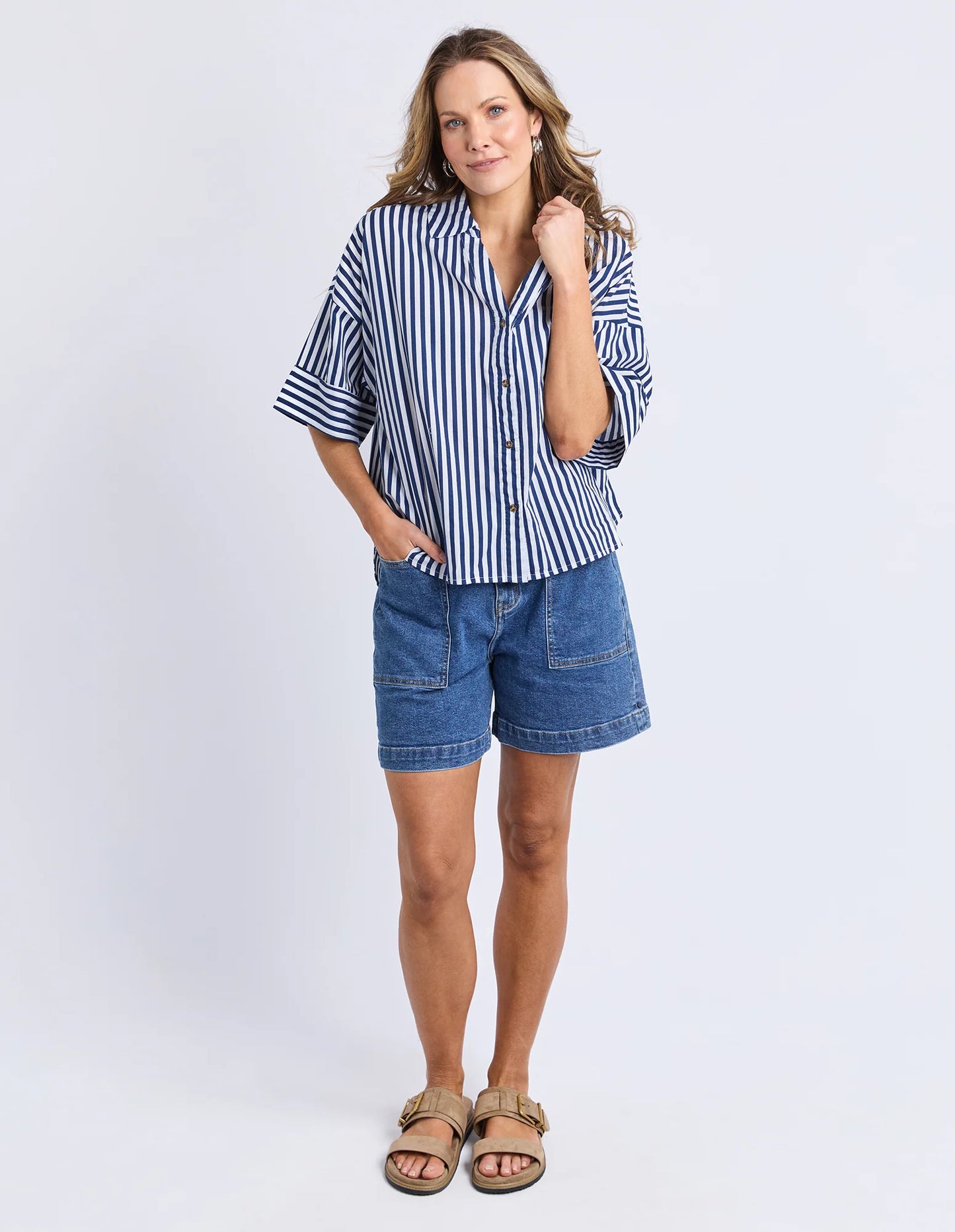 
                  
                    STRIPED HOLIDAY SHIRT-OCEAN
                  
                