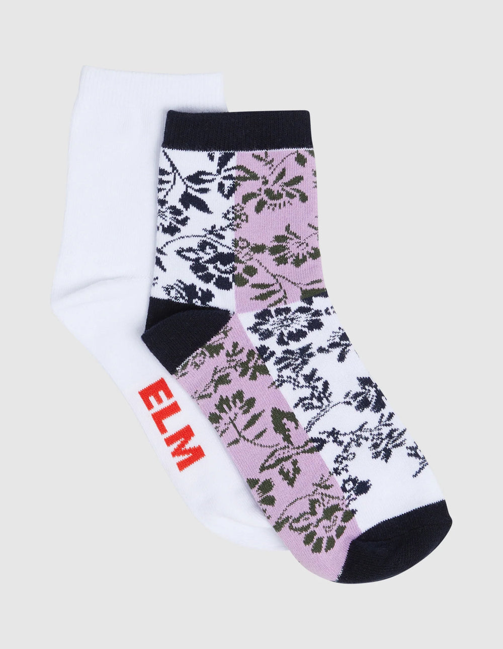 2 Pack Linar Floral Ankle Socks