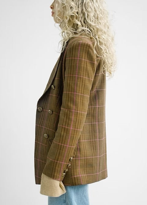 
                  
                    CHARLOTTE BLAZER CHOCOLATE PLAID
                  
                