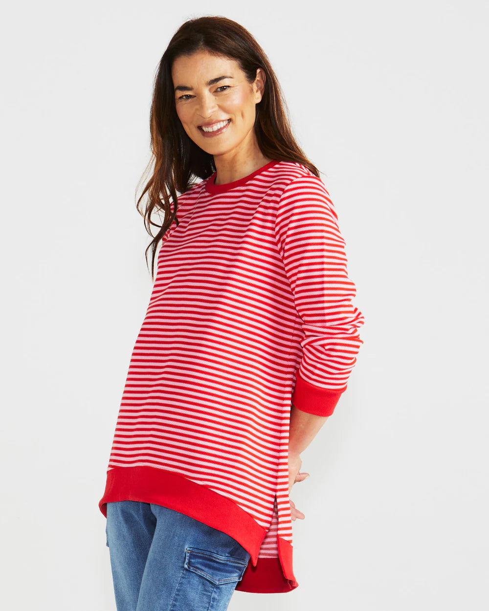 
                  
                    Courtney Cherry Stripe Jumper - Cherry Stripe
                  
                