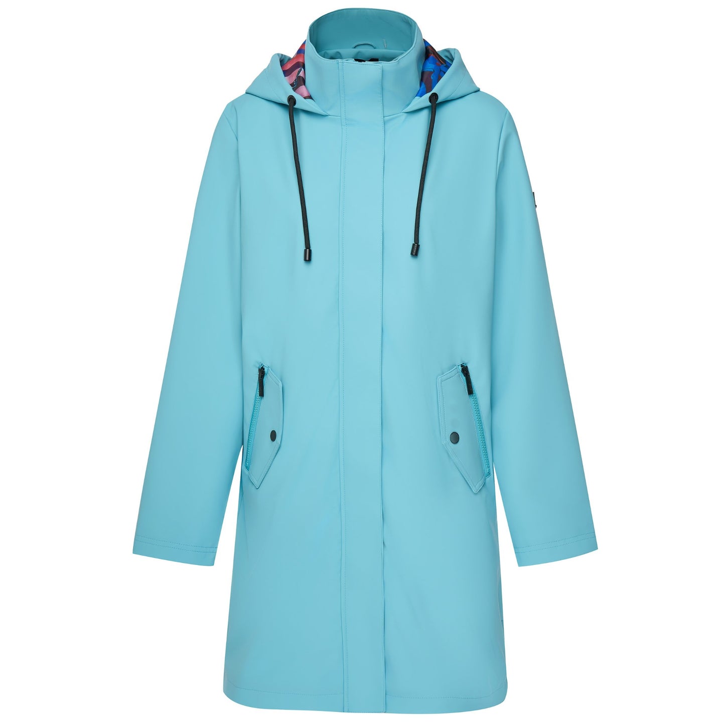
                  
                    Billie - Women's PU Coated Rain Coat | Aqua
                  
                