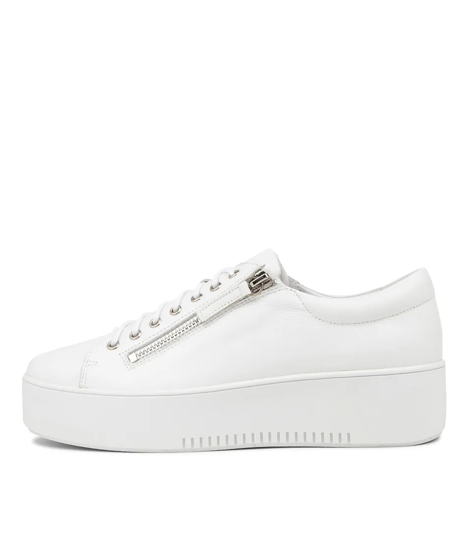 
                  
                    Wolfie White Leather Sneakers
                  
                