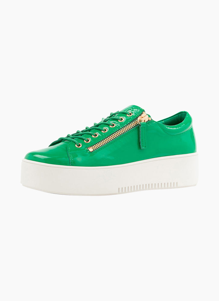 
                  
                    Wolfie Green Leather Sneakers
                  
                