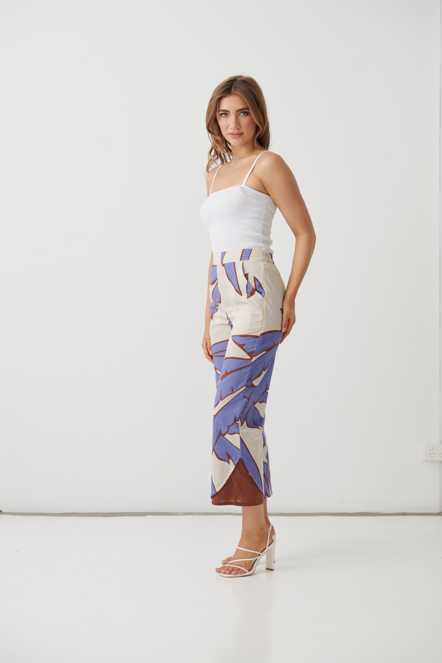 
                  
                    HF2804 Lilac Palms Pant w/Double Layer  Cut-Out
                  
                