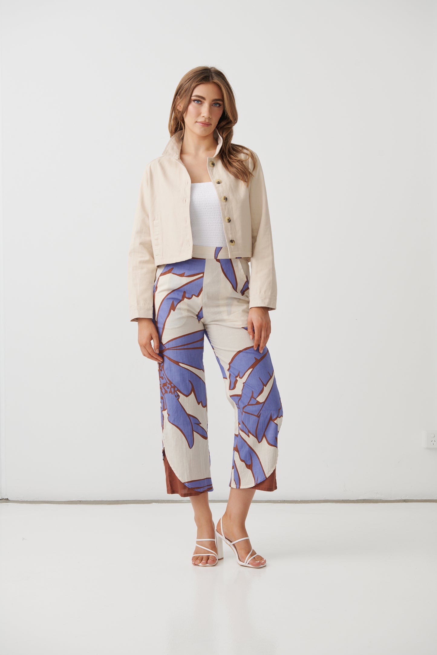 
                  
                    HF2804 Lilac Palms Pant w/Double Layer  Cut-Out
                  
                