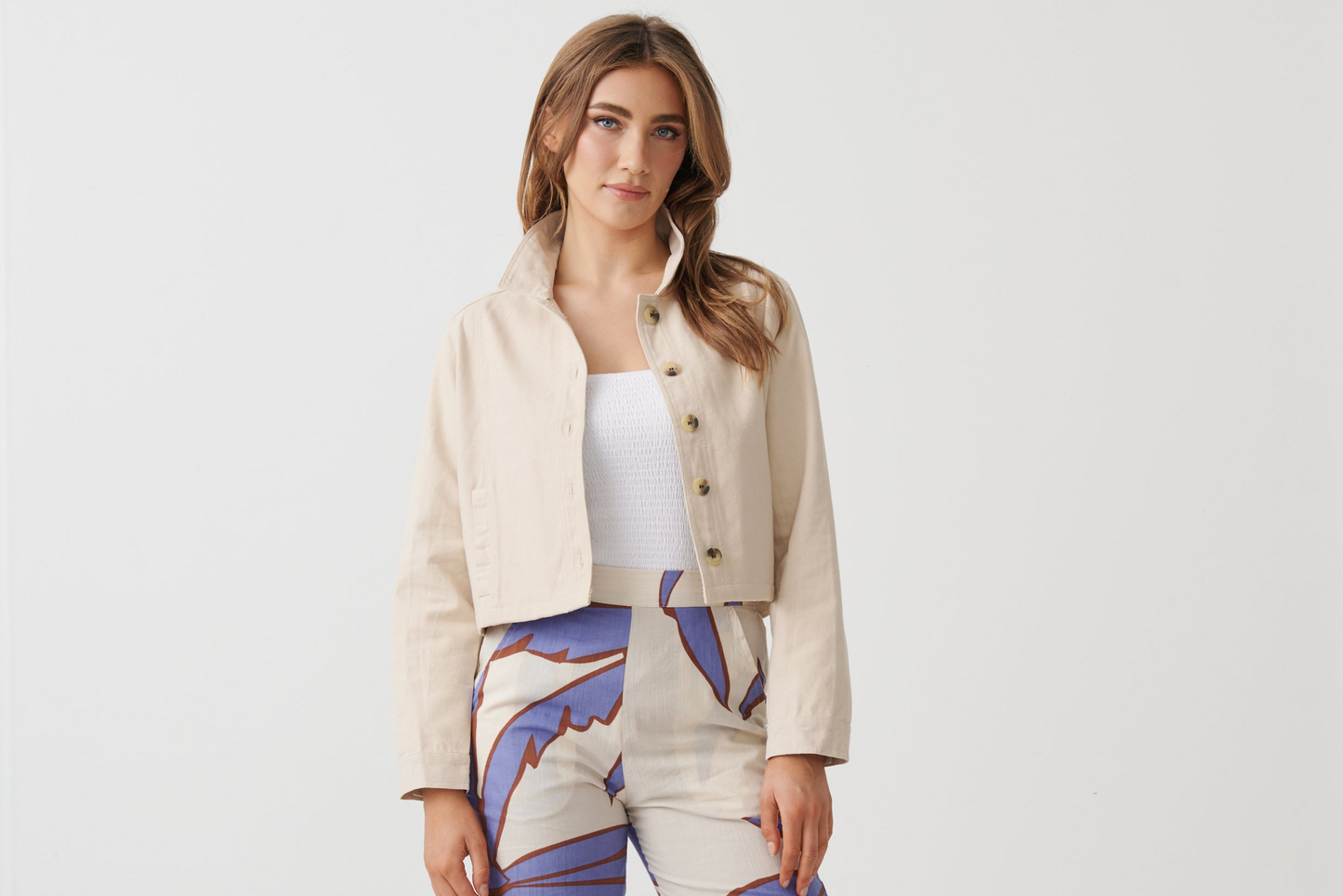 
                  
                    HF2810 Canvas Jacket w/Multi Panels-CREAM
                  
                