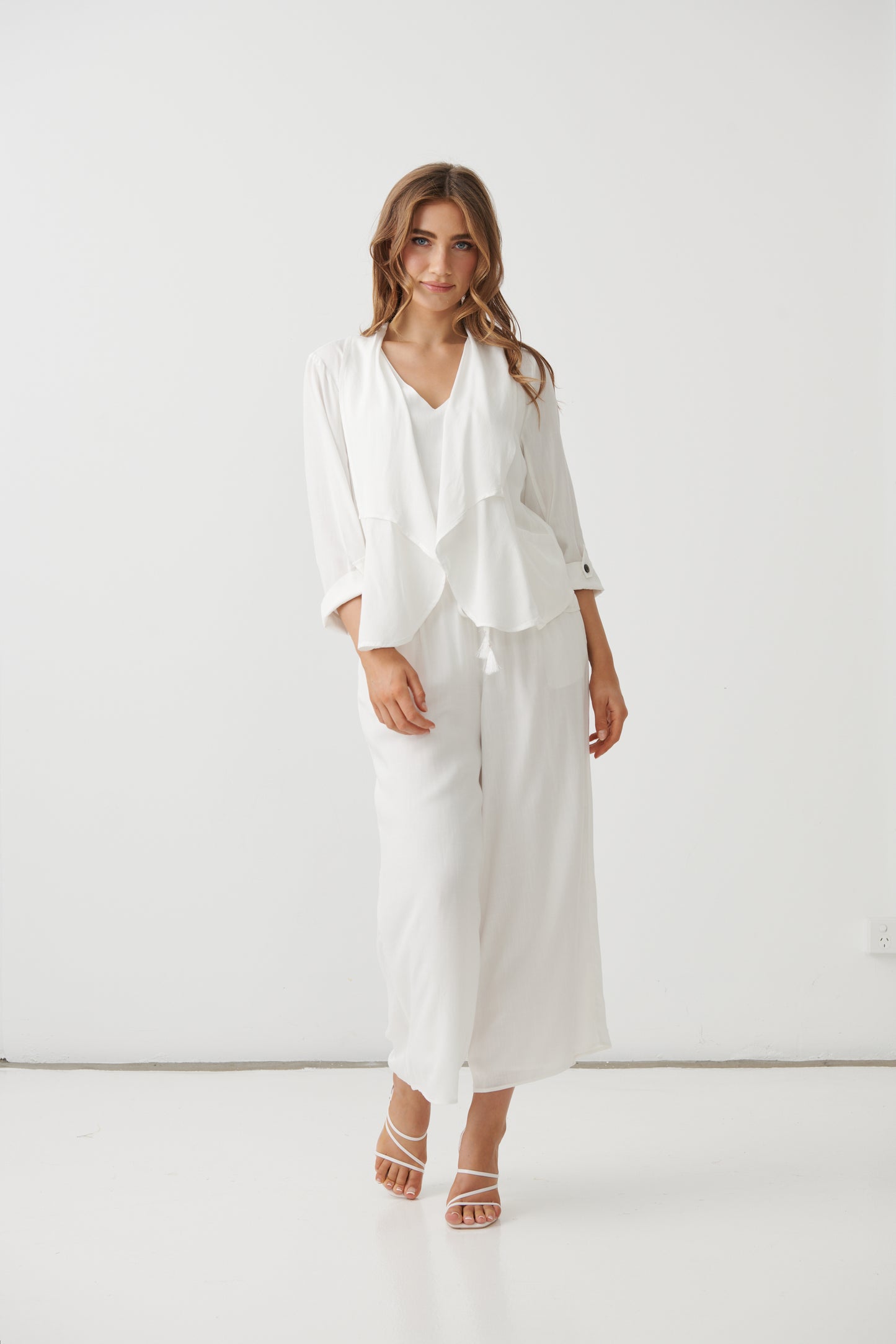 
                  
                    HF2891 Wide Leg Pant w/Elastic Waist-WHITE
                  
                
