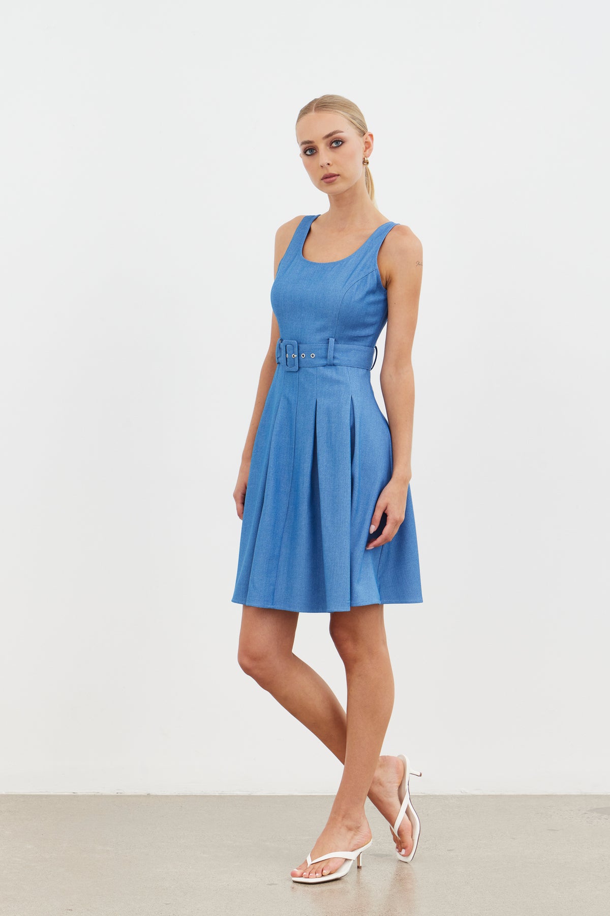 
                  
                    PRANA BELTED DRESS-BLUE DENIM
                  
                