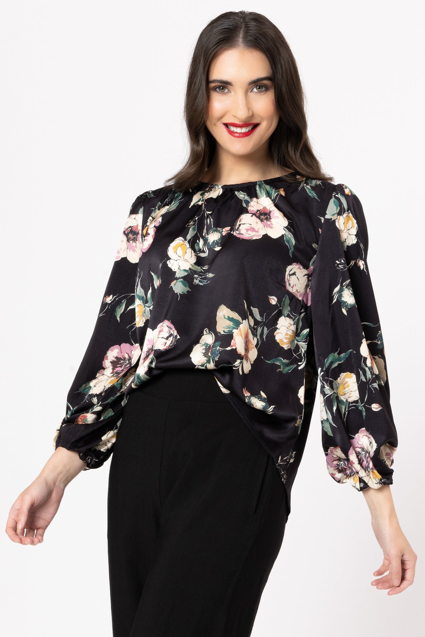 
                  
                    LORENZA BLOUSE-INK BLOOM-PRE ORDER
                  
                