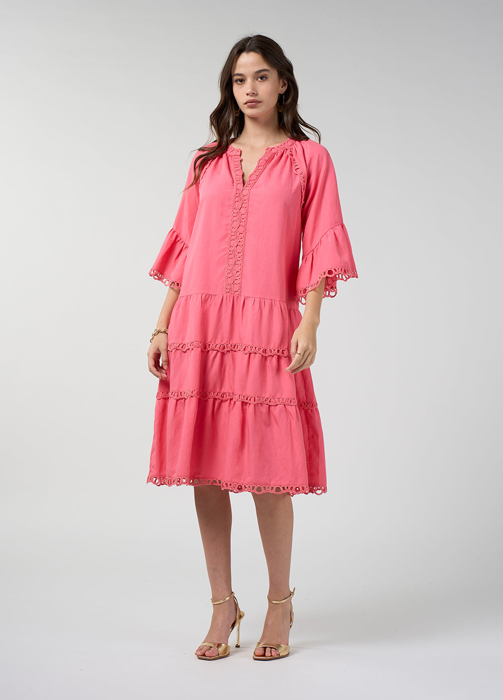 
                  
                    LOOBIES STORY SHAILINI DRESS- CORAL
                  
                