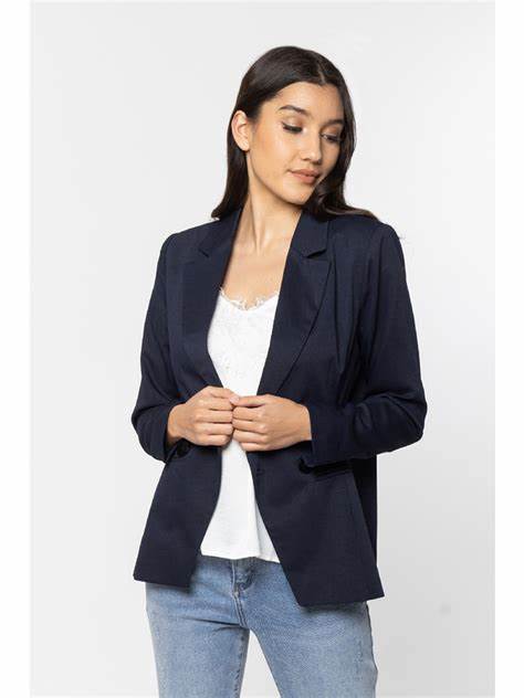 SEEKING LOLA JORDANNA BLAZER -NAVY