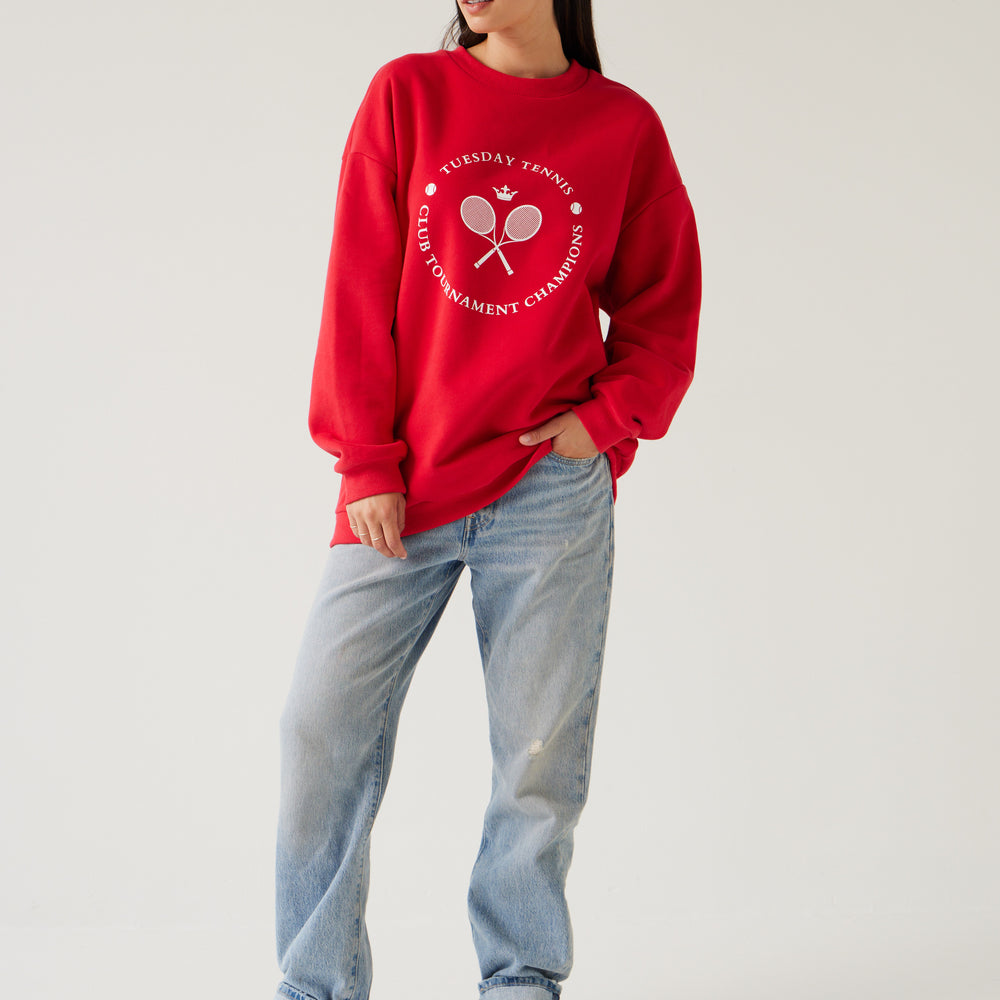 
                  
                    Sporty Sweatshirt Cherry Red
                  
                