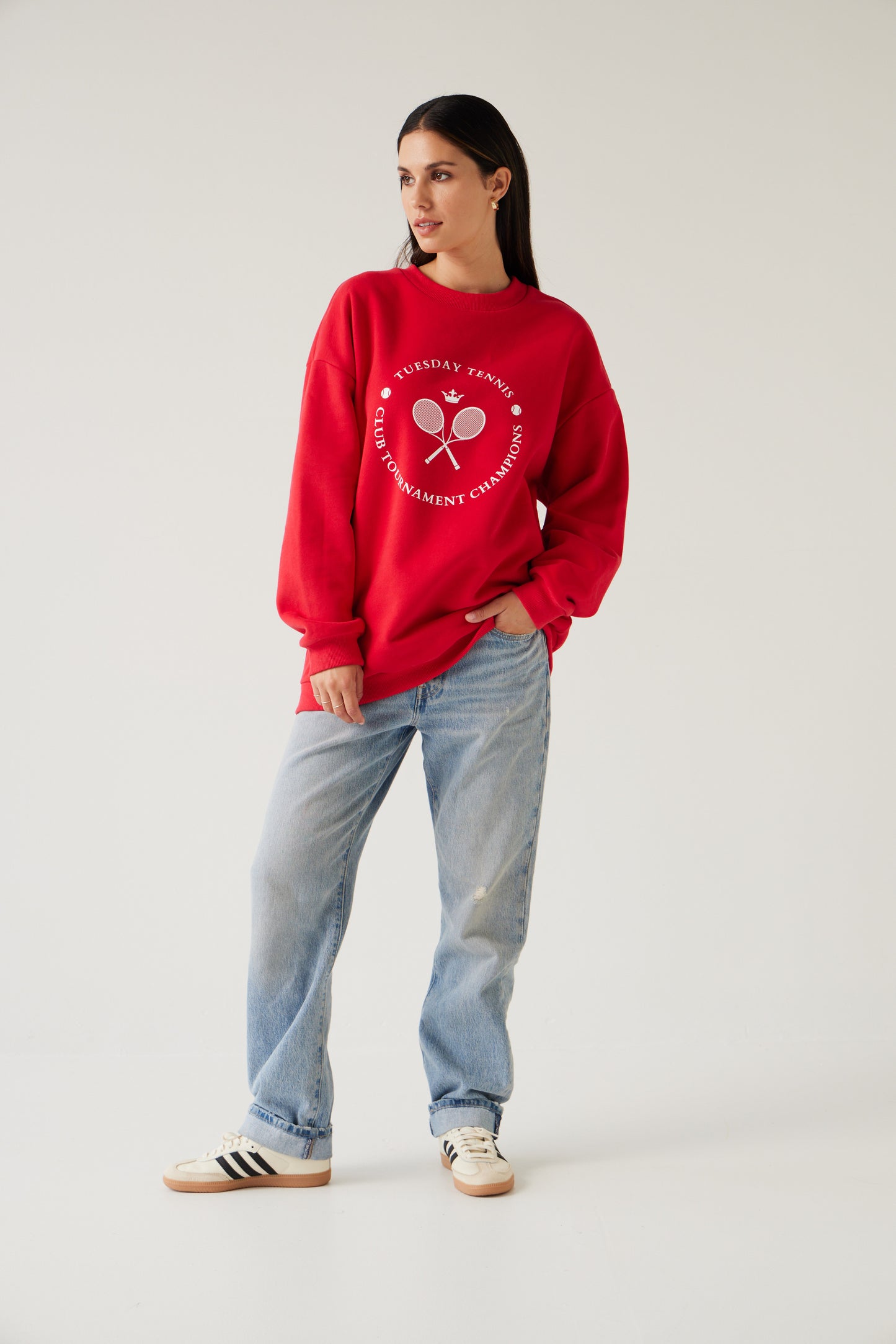 
                  
                    Sporty Sweatshirt Cherry Red
                  
                