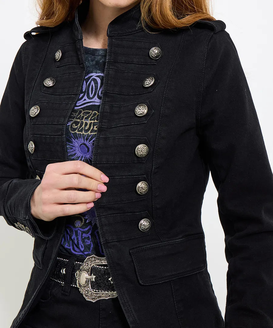 
                  
                    ULTIMATE DENIM MILITARY JACKER-BLACK
                  
                