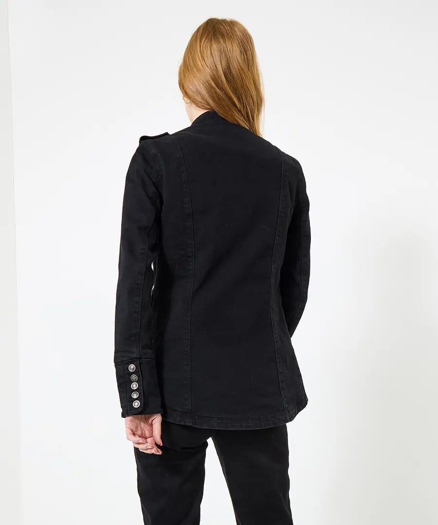 
                  
                    ULTIMATE DENIM MILITARY JACKER-BLACK
                  
                
