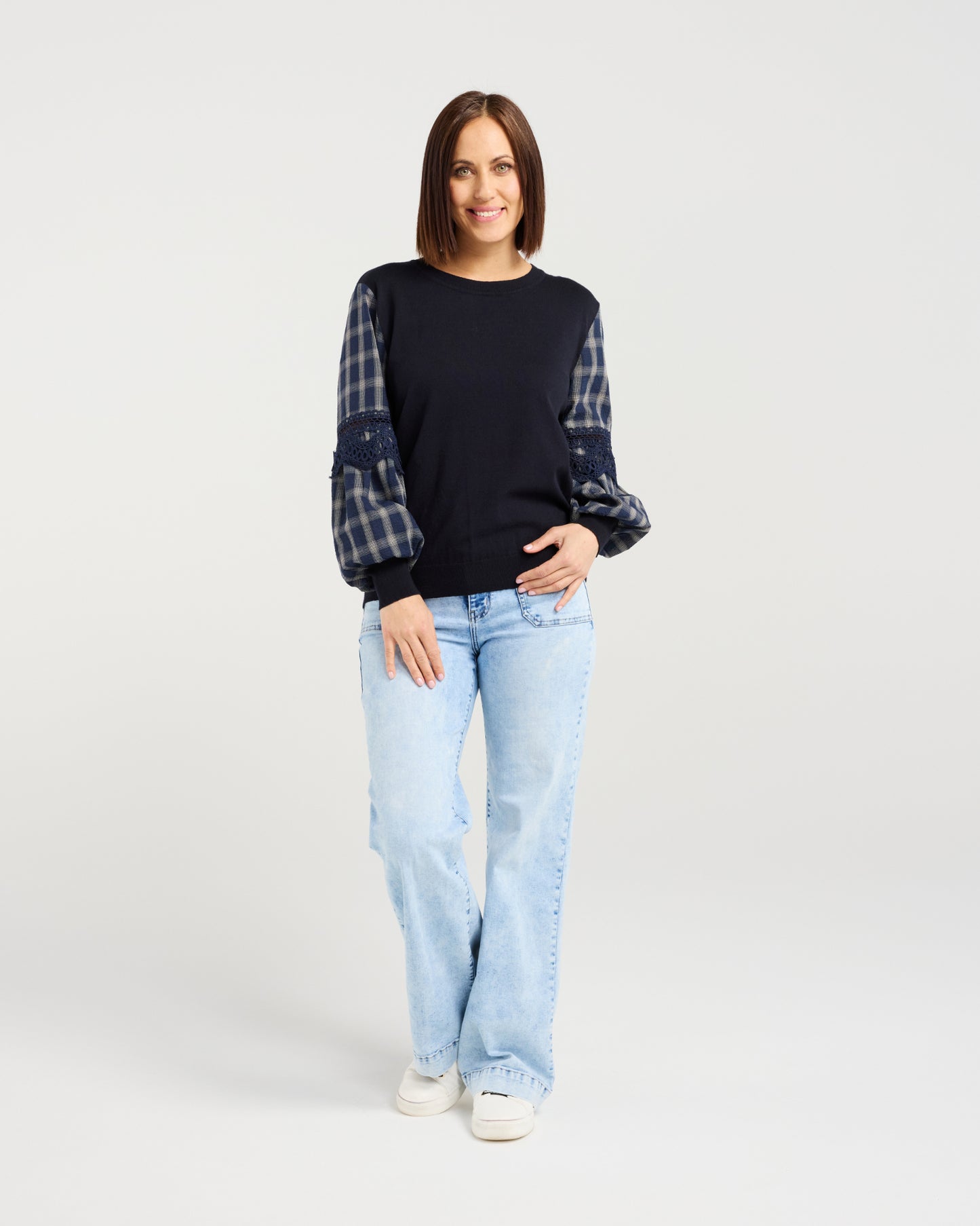 
                  
                    Lilith Top-Check ink Lines
                  
                