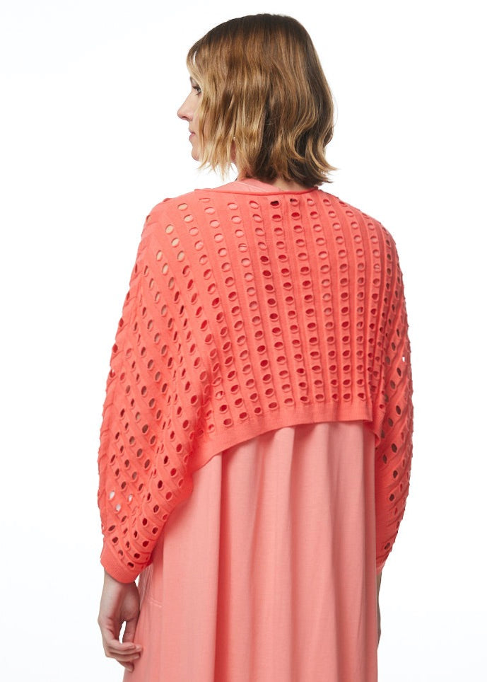 
                  
                    Open Knit Shrug Coral 5521
                  
                