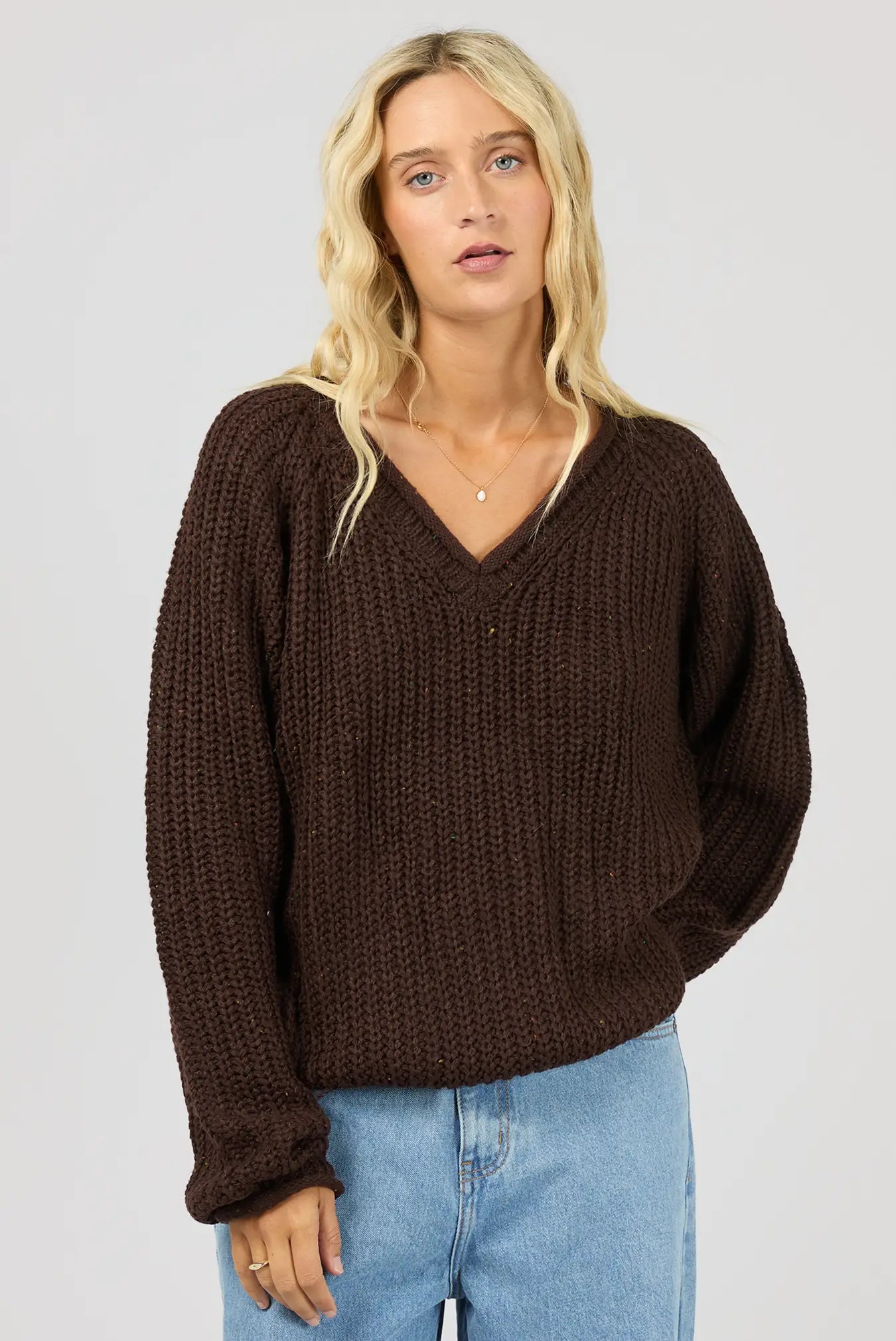
                  
                    ALL ABOUT EVE HALI V-NECK KNIT
                  
                