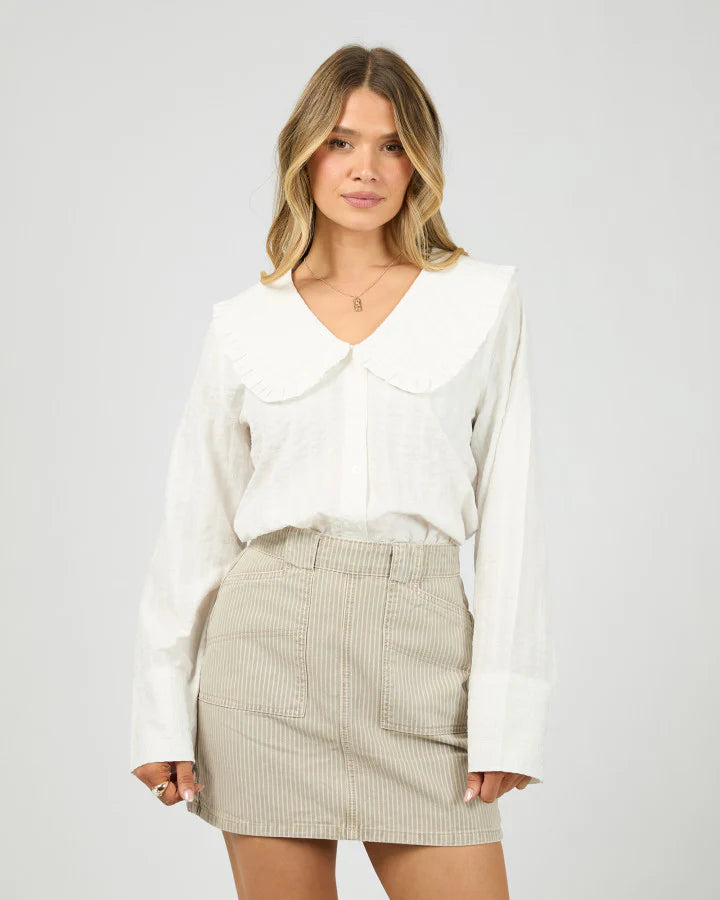 
                  
                    ALL ABOUT EVE LILAH SHIRT-white
                  
                
