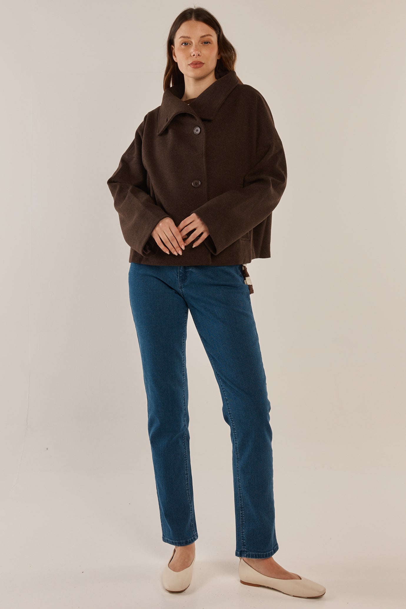 
                  
                    PRUE PEA COAT-CHOCOLATE
                  
                