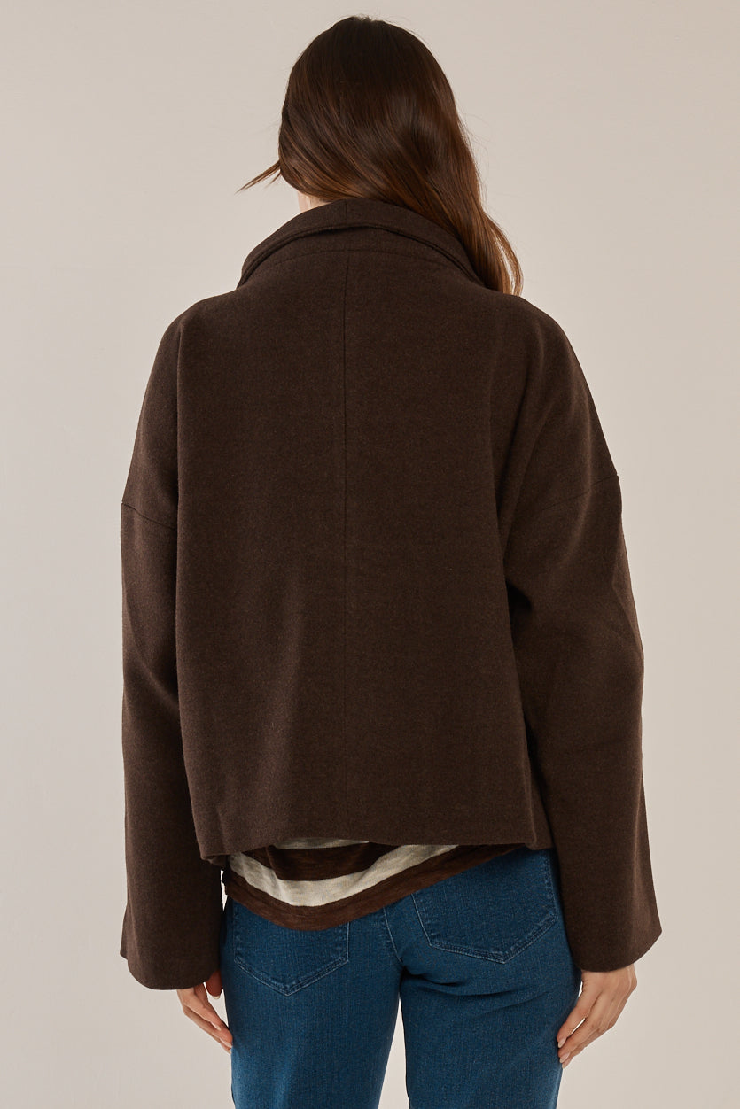 
                  
                    PRUE PEA COAT-CHOCOLATE
                  
                