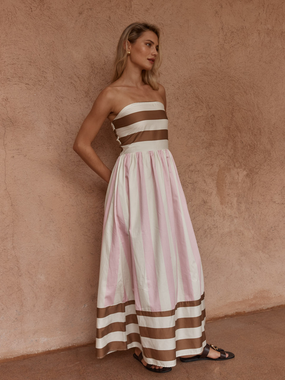 
                  
                    NEA SPLICED STRAPLESS DRESS-NEAPOLITAN
                  
                