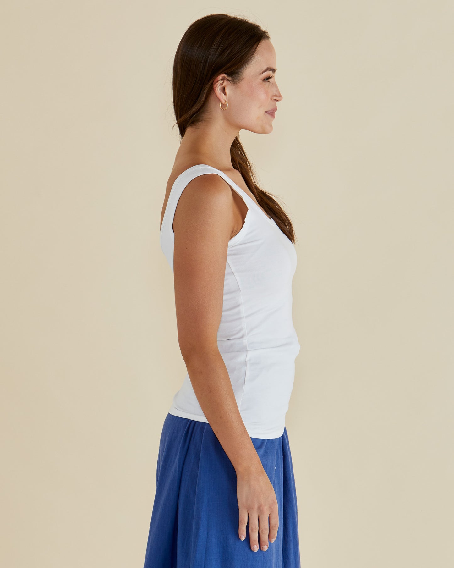 
                  
                    Emma Scoop Tank-White
                  
                