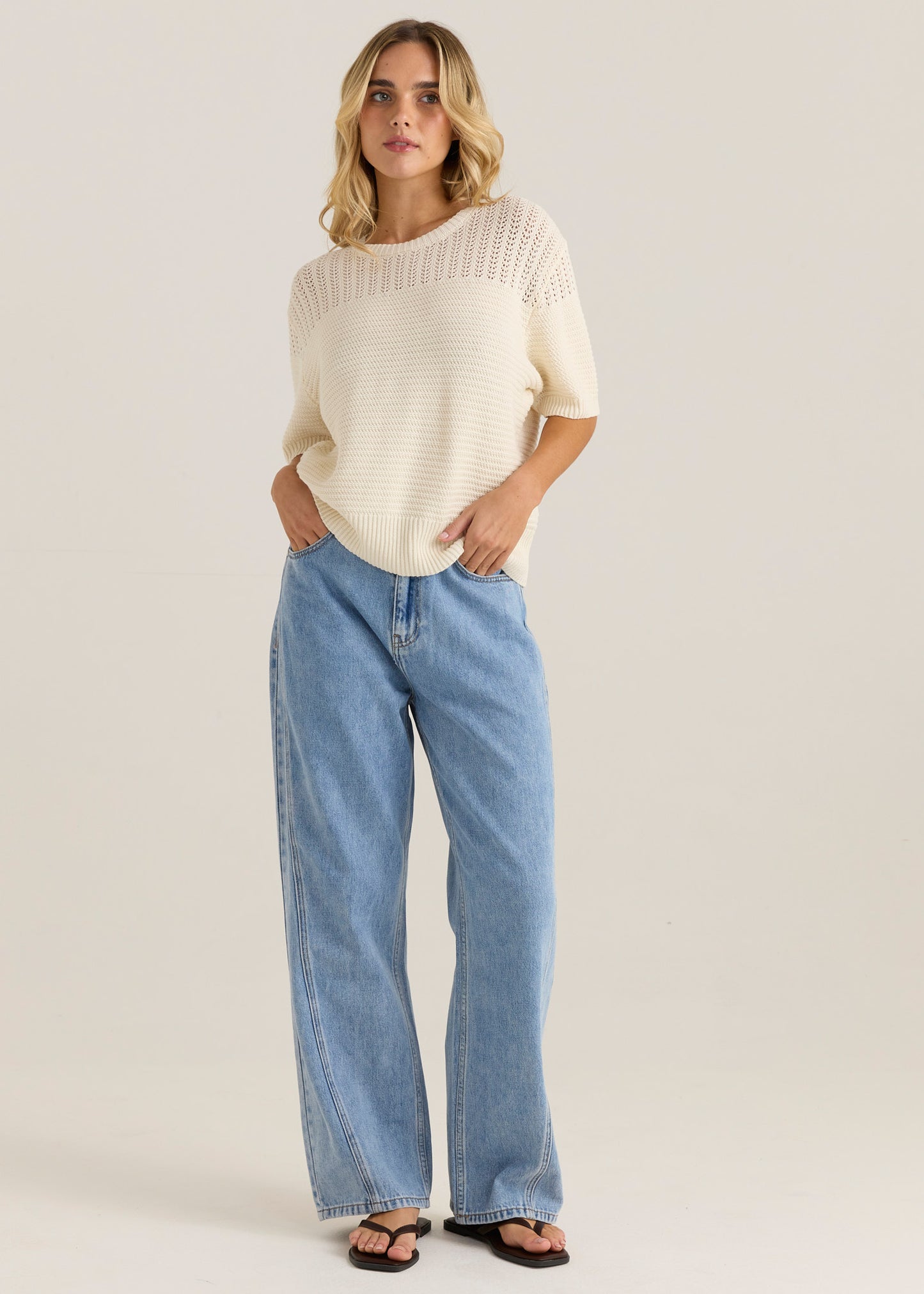 
                  
                    CHERRI TEE- Cream
                  
                
